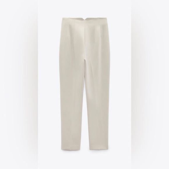 NWT ZARA HIGH-WAISTED PANTS - Picture 4 of 7